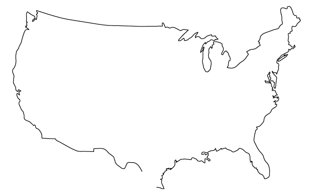 アメリカ地図